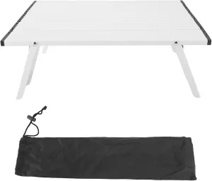 EVTSCAN Compact Camping Folding Table Aluminum Outdoor Ultralight Portable Mini Folding Table with Organize Bag