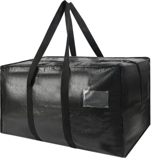 Extra Large 96 Gallon Jumbo Packing Bags, Huge Storage Bags with Strong Zippers & Carrying Handles, Reusable Big Moving Totes for College Dorm Travel - 1 Pack