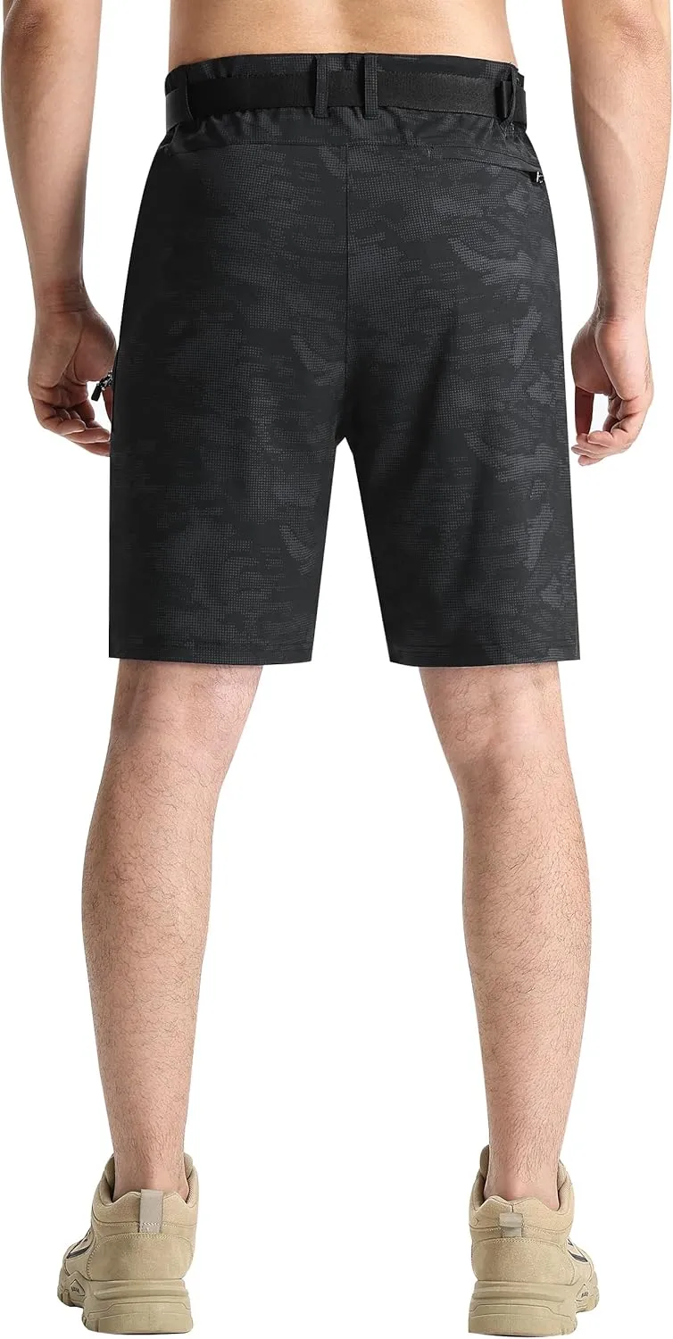 EZRUN Men's Hiking Cargo Shorts Quick Dry Golf Outdoor Work Tactical Shorts with Multi Pocket for Fishing Travel
