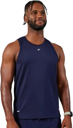 Fabletics Men's The 02 Tank, Performance Running, Jogging, Training, Ultra Lightweight, Reflective, Breathable