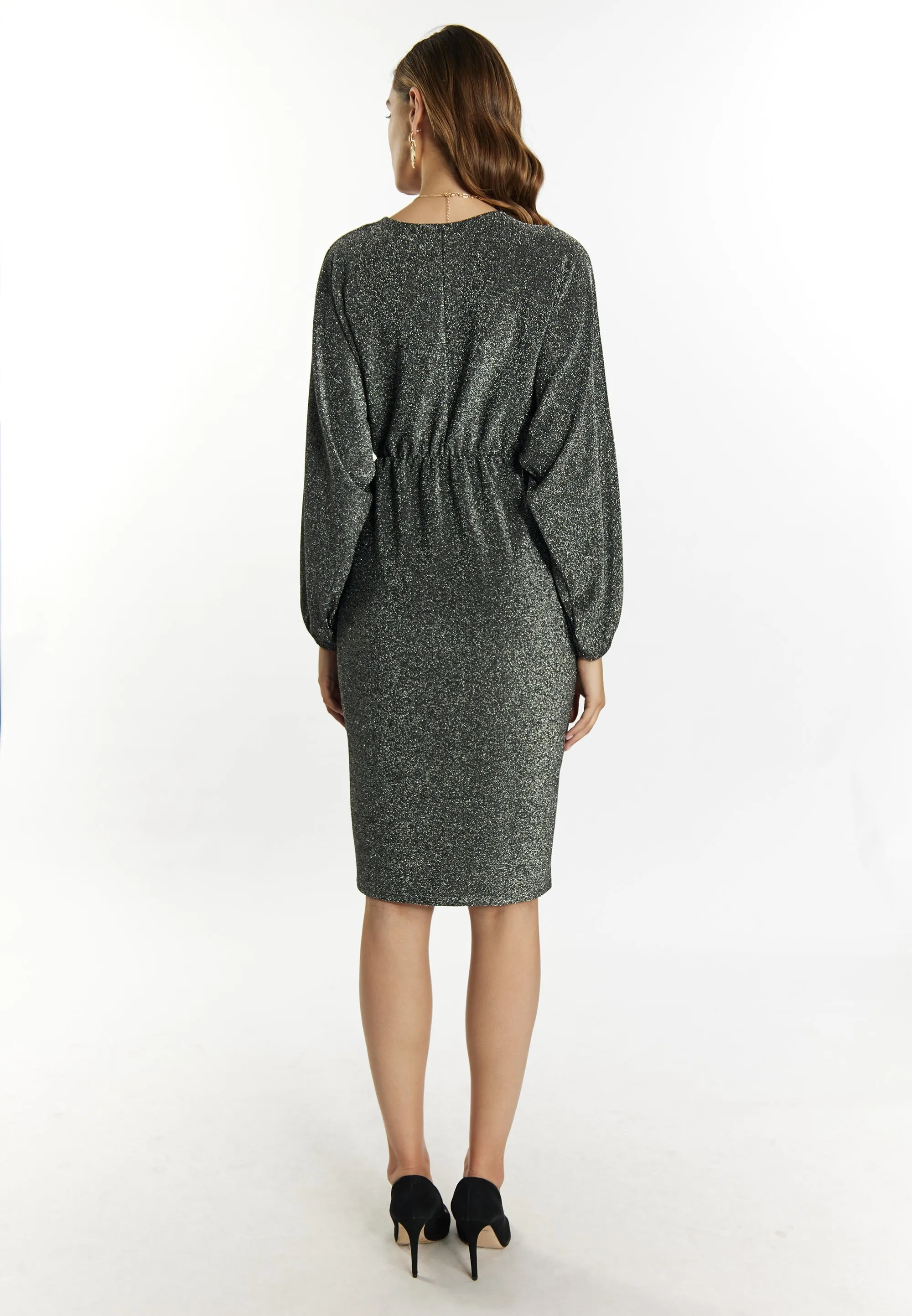 Faina Women's Evening Dress With Shiny Yarn