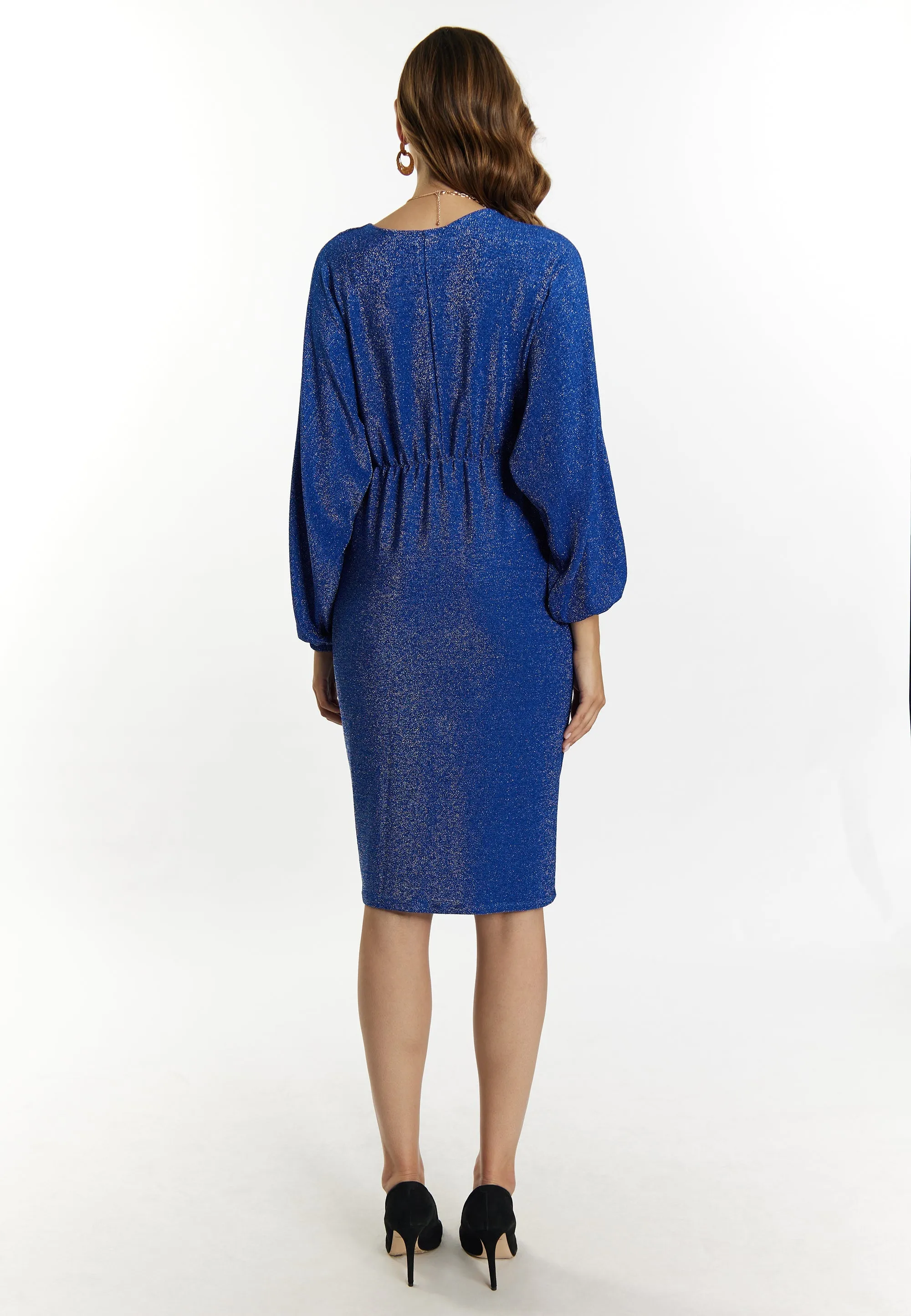 Faina Women's Evening Dress With Shiny Yarn