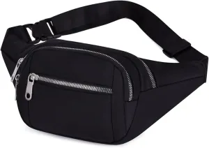 Fanny Pack New Fanny Pack for Women Multi-Pocket Waist Bags Man Fashion Bum Bag Travel Crossbody Chest Bags Unisex Hip Bag(Black)