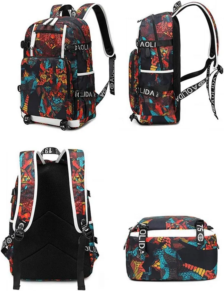 FANwenfeng Basketball Player 30 Luminous Backpack Travel Backpack Fans Bag for Men Women (Style 4)