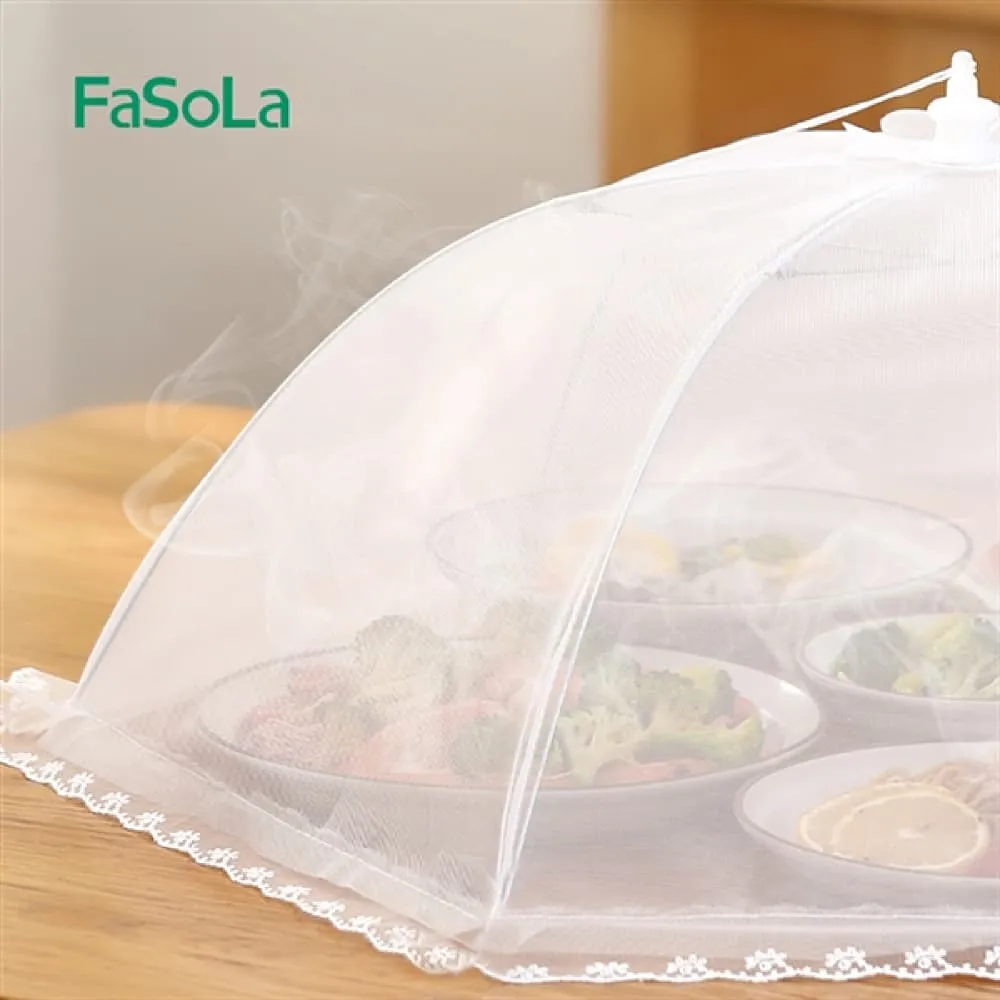 FaSoLa Foldable Mesh Food Cover - 20 Inch, White