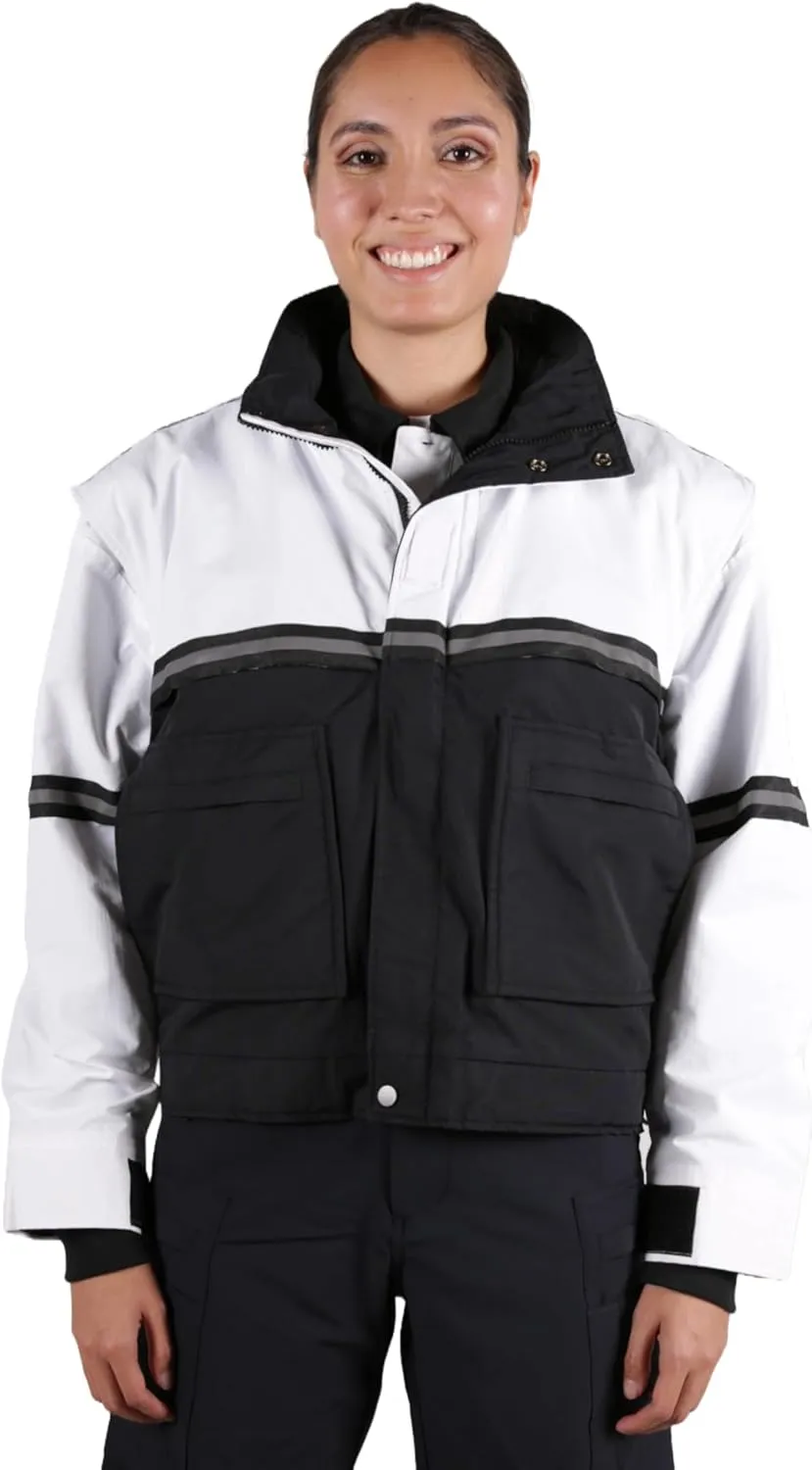 First Class Men's Two-Tone Waterproof Bike Patrol Jacket - Removable Liner, Work Utility & Safety Outerwear