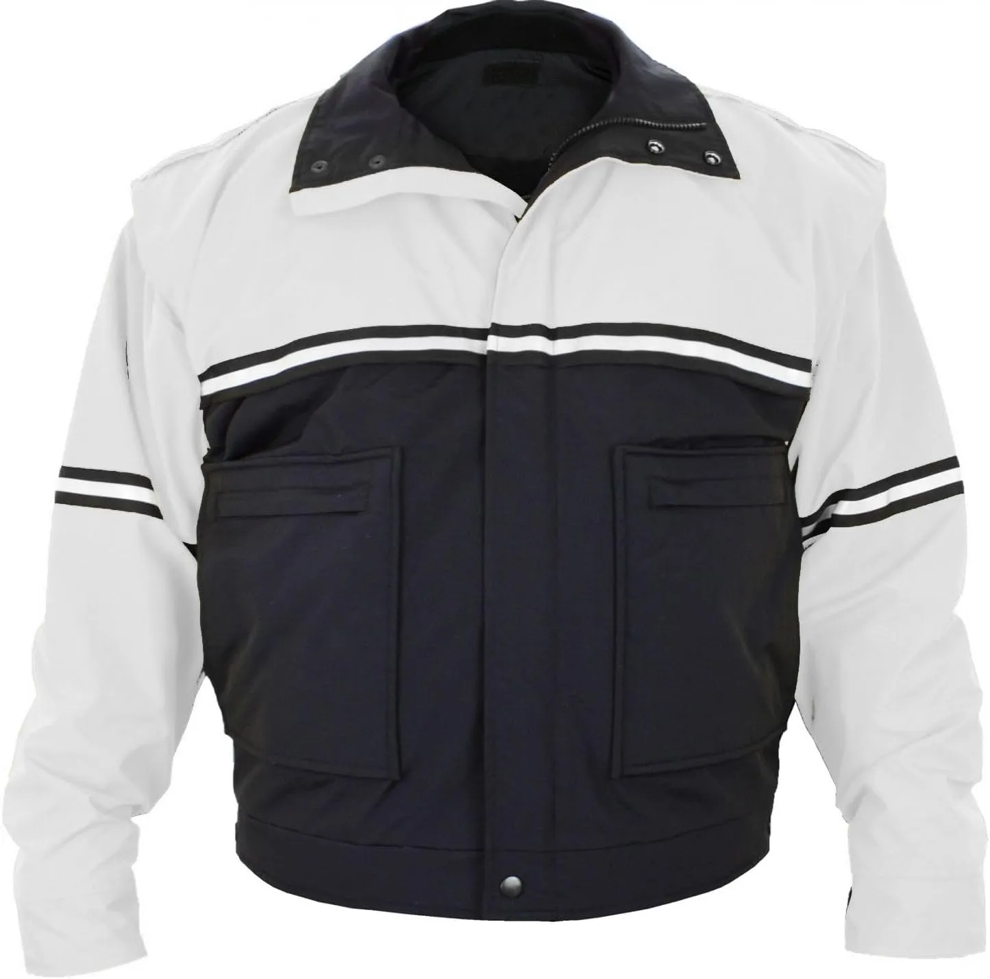 First Class Men's Two-Tone Waterproof Bike Patrol Jacket - Removable Liner, Work Utility & Safety Outerwear