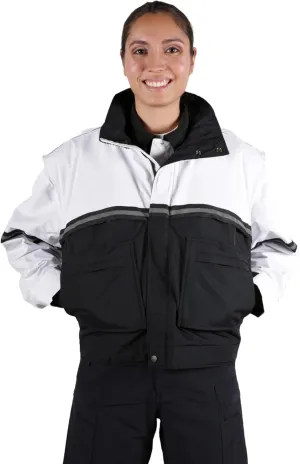 First Class Men's Two-Tone Waterproof Bike Patrol Jacket - Removable Liner, Work Utility & Safety Outerwear