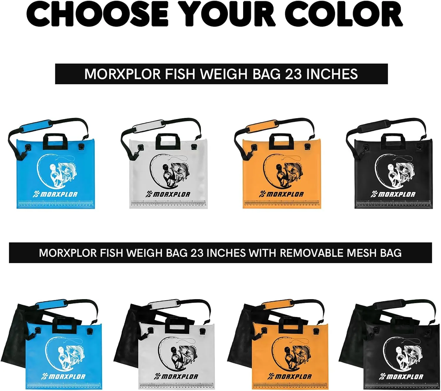 Fish Bag Heavy Duty Tournament Fishing Weigh in Bag 26x23 19x34 inches