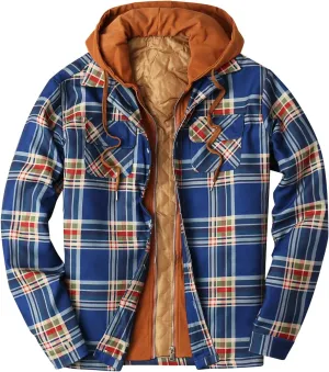 Flannel Jackets for Men Men's Button Down Regular Fit Long Sleeve Plaid Flannel Casual Shirts Men's Cotton Flannel Shirt