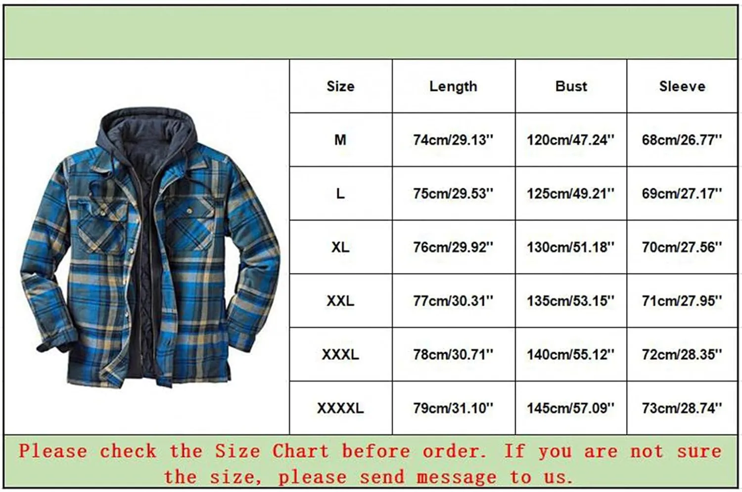 Flannel Jackets for Men Men's Button Down Regular Fit Long Sleeve Plaid Flannel Casual Shirts Men's Cotton Flannel Shirt