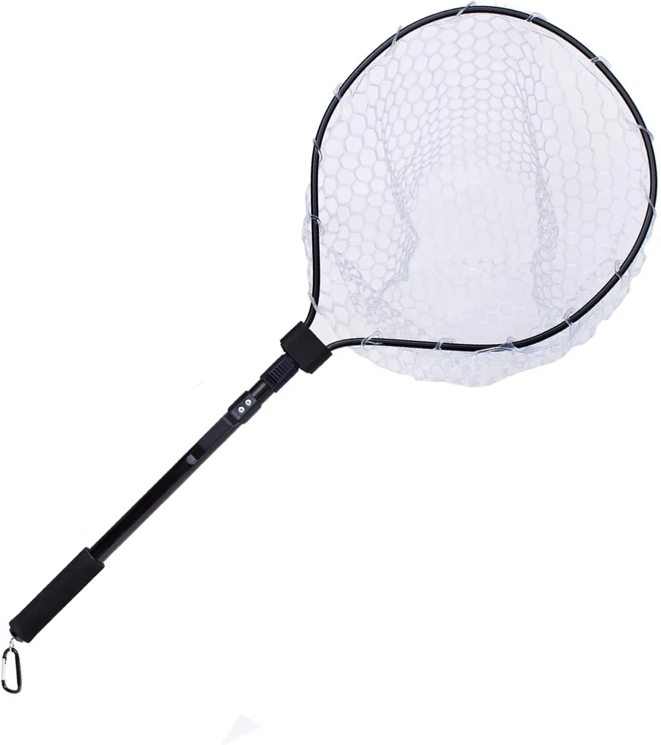 Foldable Fly Fishing Landing Net Soft Rubber Mesh Trout Net Catch and Release Net