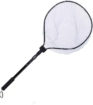 Foldable Fly Fishing Landing Net Soft Rubber Mesh Trout Net Catch and Release Net