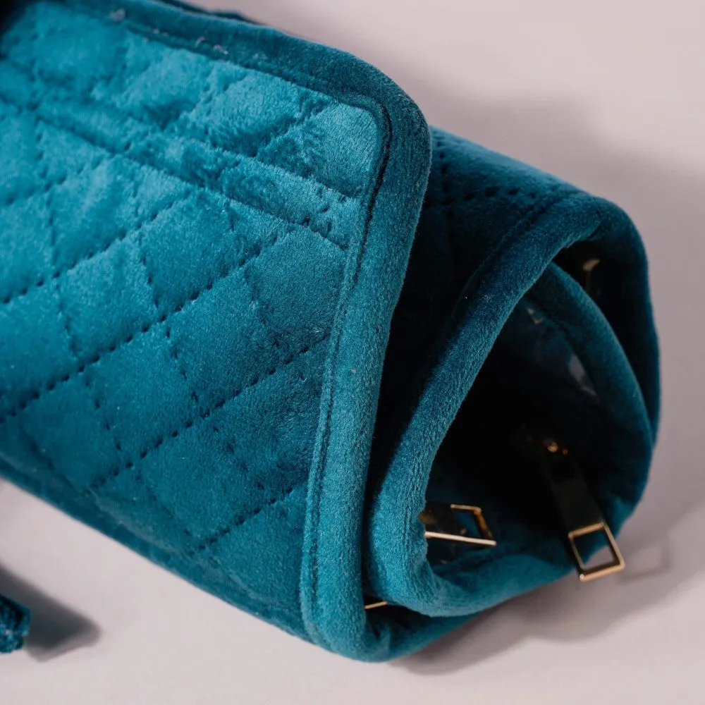 Foldable Jewellery Organiser Roll Green 10x20 inch