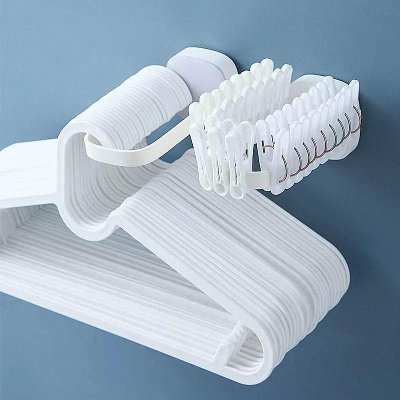 Foldable Self-Adhesive Wardrobe Clothes Organizer