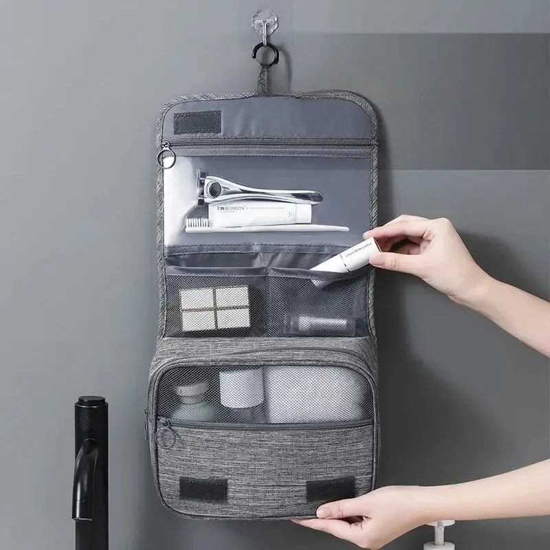 Foldable Travel Toiletry Bag Organized Compact Convenient