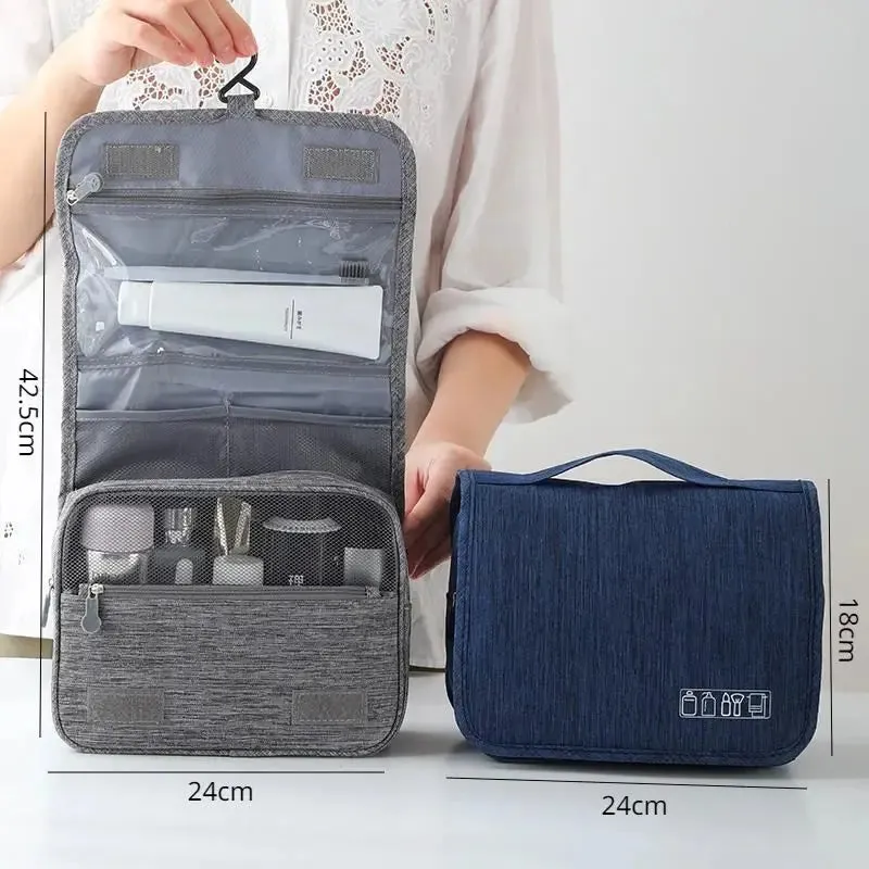 Foldable Travel Toiletry Bag Organized Compact Convenient