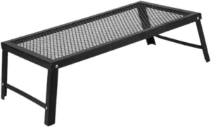 Folding Campfire Grill Portable with Legs,Camping Gear Accessories Heavy Duty Camping Grill for Backyard Outdoor BBQ Travel