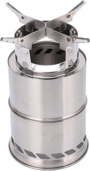 Folding picnic stove, portable picnic stove, wood burning stove outdoor folding assembly stove, stainless steel mini wood stove, camping picnic stove