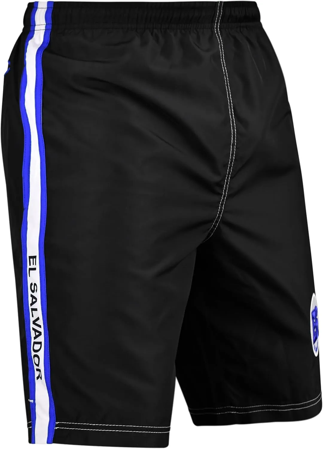 fox & fury Men's All Countries Embroidered Logo Athletic Running, Gym, Workout Sports Basketball Shorts wt Zipper Pockets