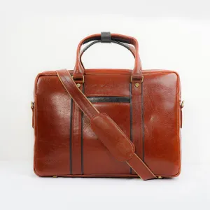 Francesco Unisex Executive Bag - Light Brown