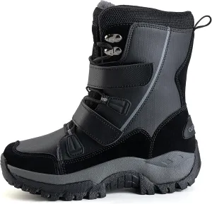 Frank Mully Women's Winter Boots Warm Comfortable Faux Fur Insulated Mid-Calf Boots Lace up Snow Boots Non Slip Combat Boots Waterproof