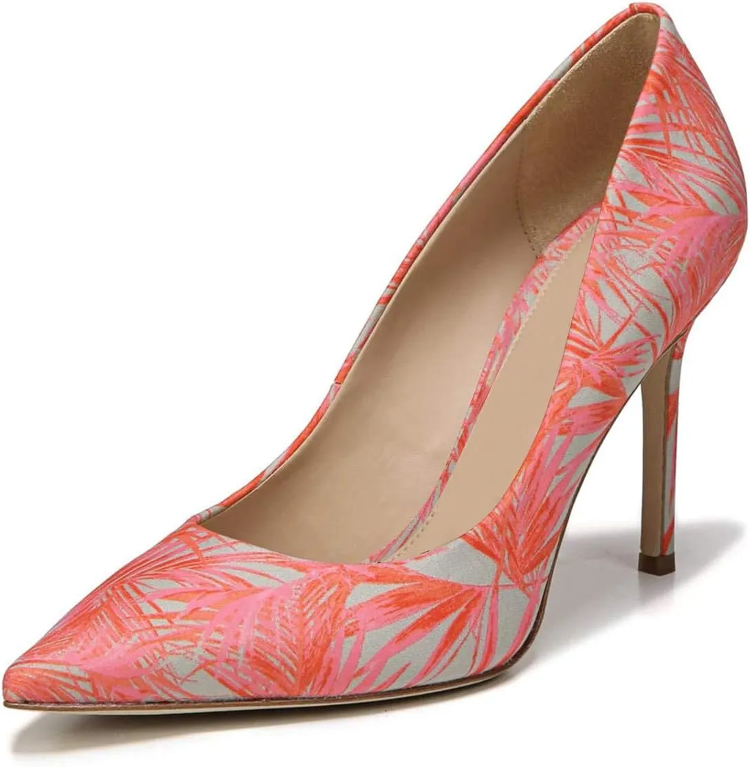 FSJ Women Sexy Pointed Toe Pumps Stiletto High Heels Slip On Multi Pattern Party Dress Shoes Size 4-15 US