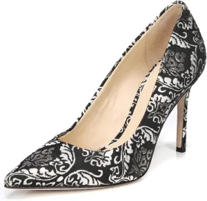 FSJ Women Sexy Pointed Toe Pumps Stiletto High Heels Slip On Multi Pattern Party Dress Shoes Size 4-15 US