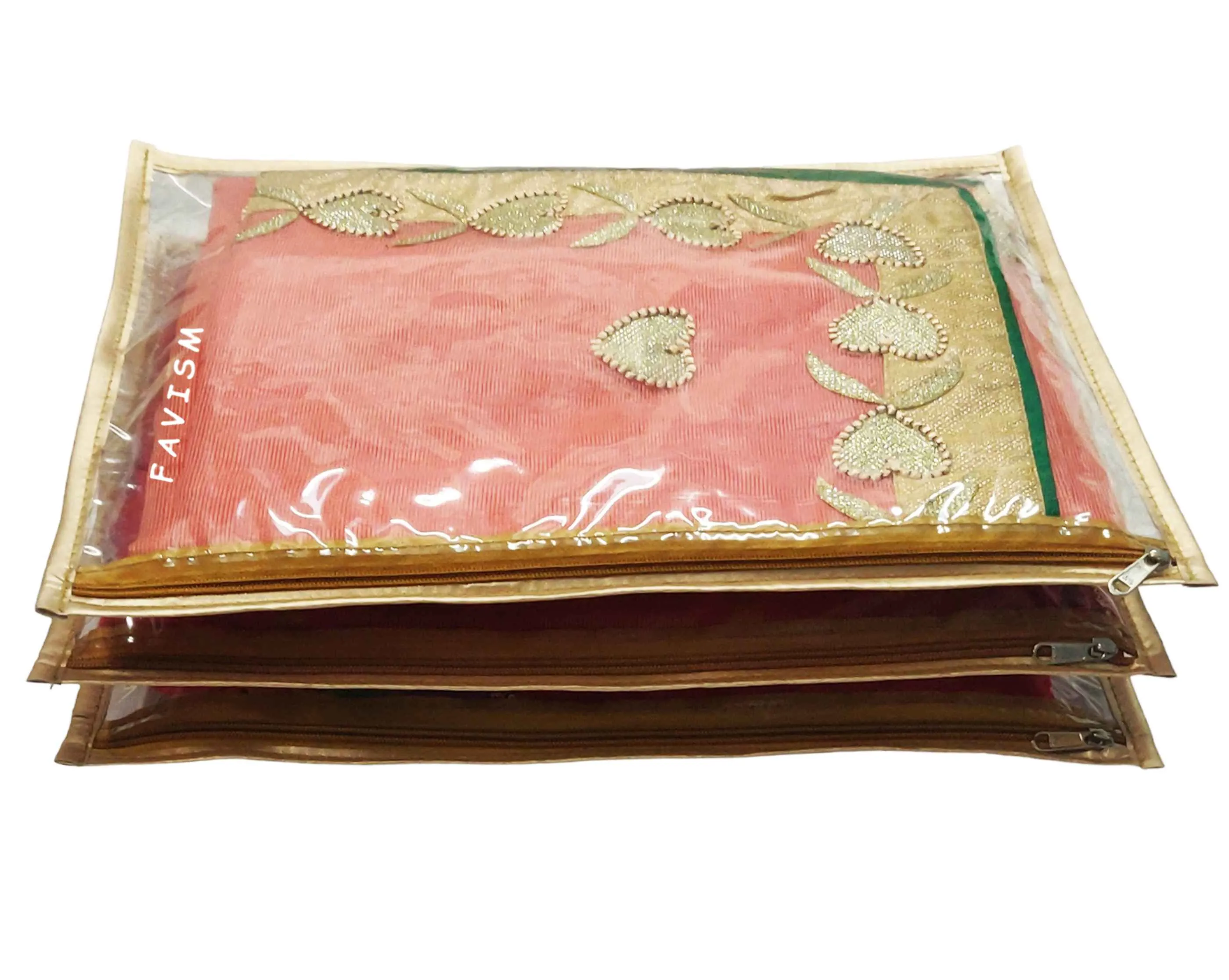 Full transparent single saree cover | trousseau bridal saree packing 6 pcs.