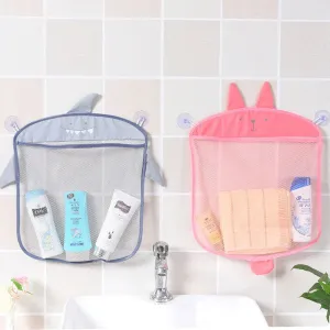 Fun Mesh Bath Toy Storage Basket for Kids - Quick-Dry Bathtub Organizer Net Bag