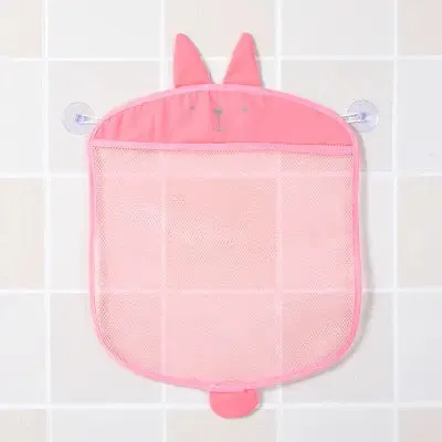 Fun Mesh Bath Toy Storage Basket for Kids - Quick-Dry Bathtub Organizer Net Bag