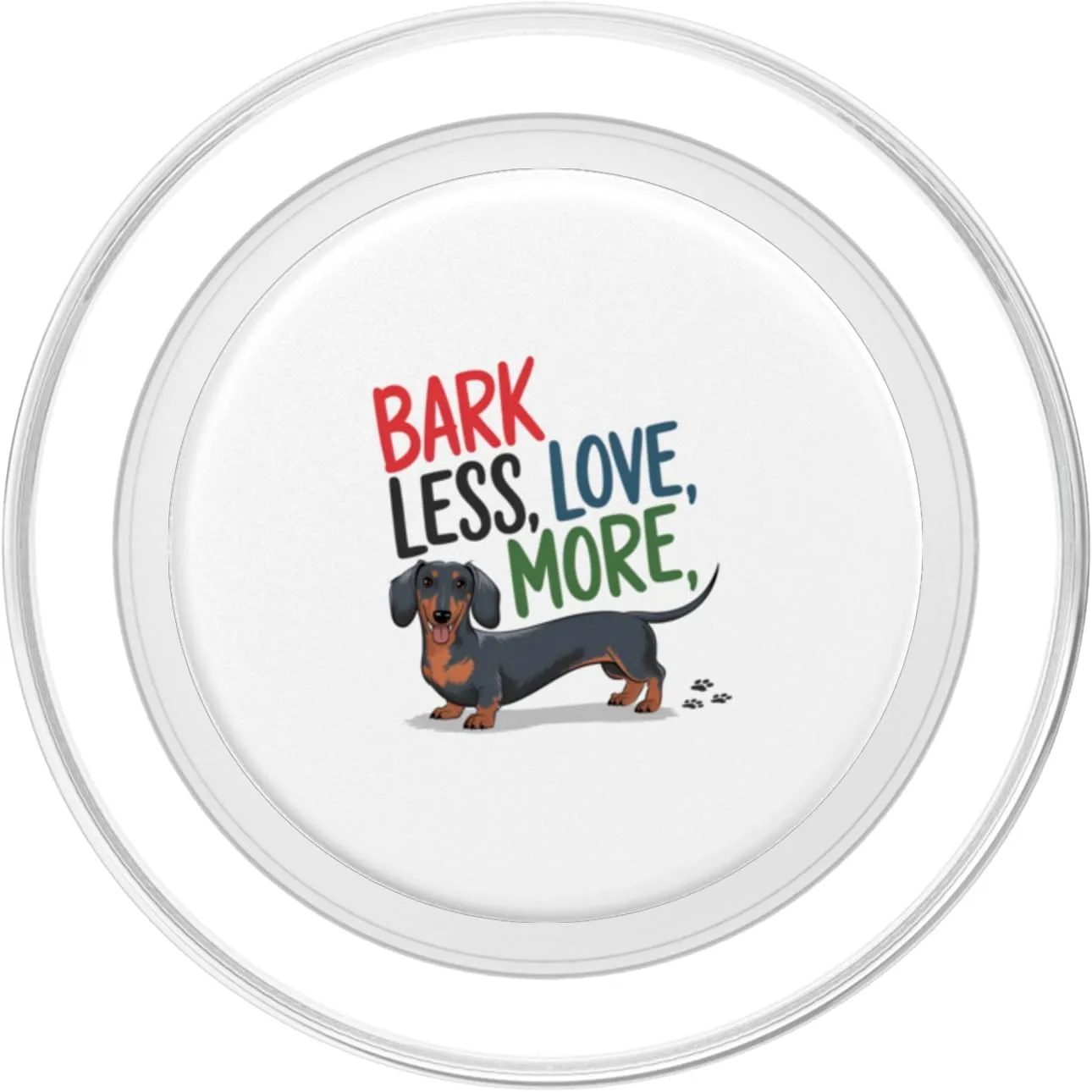 funny sarcastic dog quote ironic design bark less love PopSockets PopGrip for MagSafe