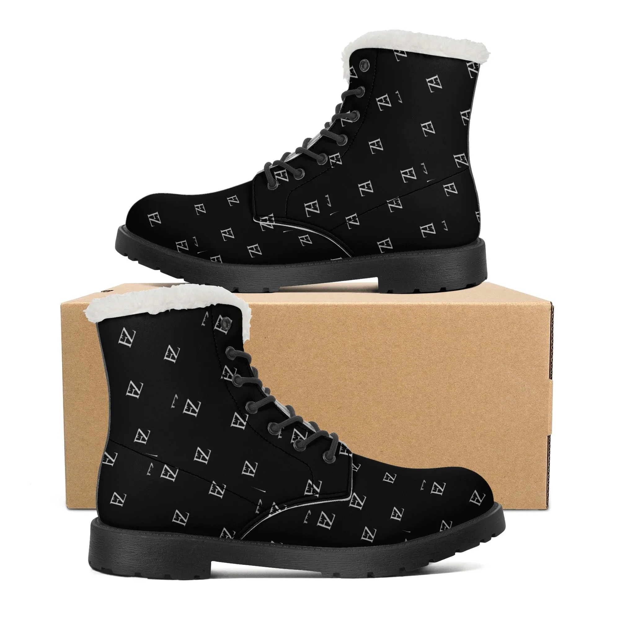 FZ Women's Faux Fur Leather Boots