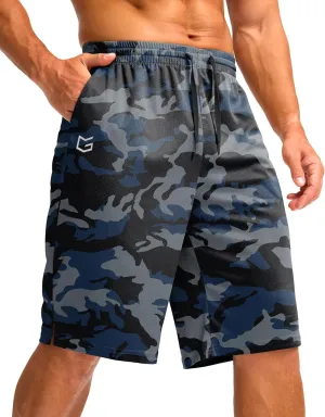 G Gradual Men's Athletic Shorts with Pockets 11" Long Basketball Shorts Lightweight Quick Dry Gym Workout Shorts for Men