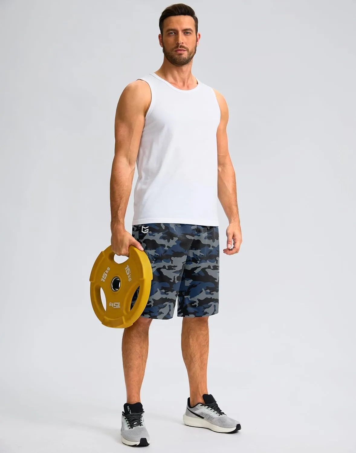 G Gradual Men's Athletic Shorts with Pockets 11" Long Basketball Shorts Lightweight Quick Dry Gym Workout Shorts for Men