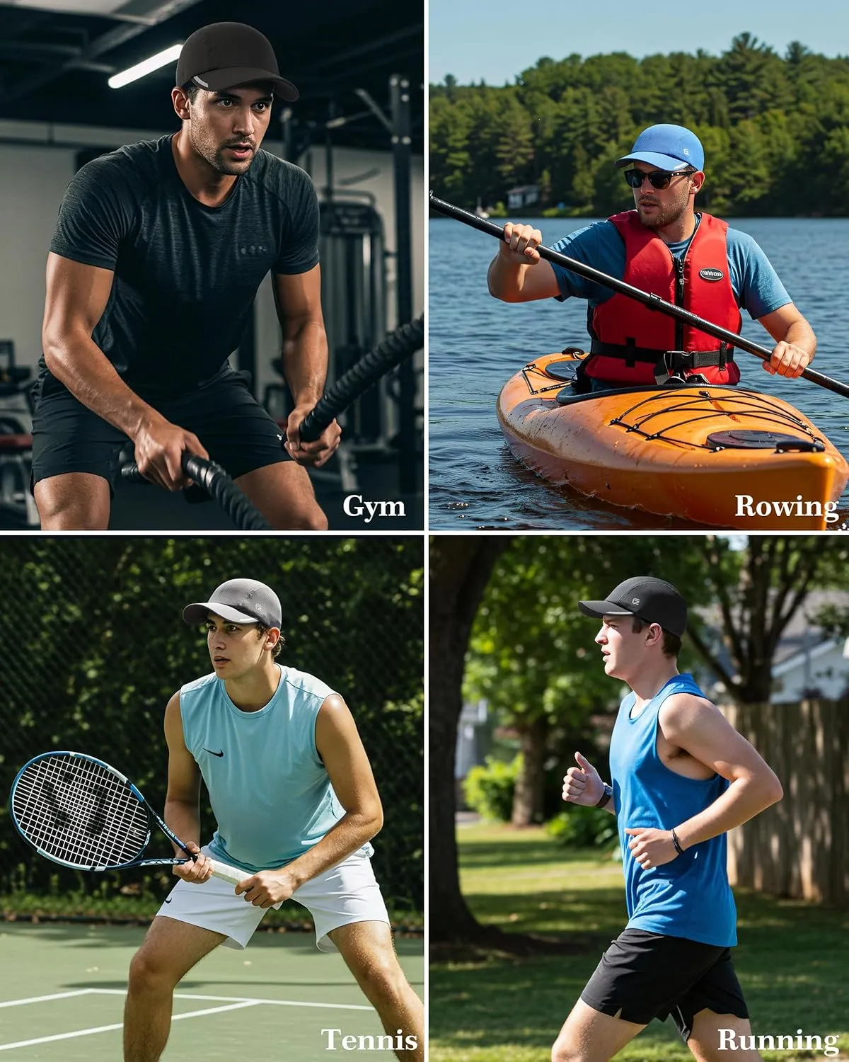 GADIEMKENSD Cooling Running Hat Performance Mesh Hat with Reflective, Ventilation, Lightweight, Cools Up to 2 Hours