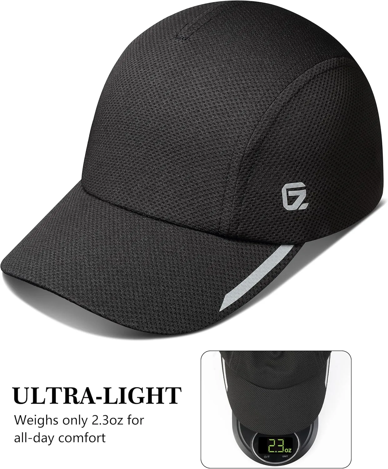 GADIEMKENSD Cooling Running Hat Performance Mesh Hat with Reflective, Ventilation, Lightweight, Cools Up to 2 Hours