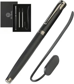 GC QUILL Fancy Rollerball Pen Set with Bookmark, Luxury Gift Pen for Journaling Writing, Executive Gifting - MU-30