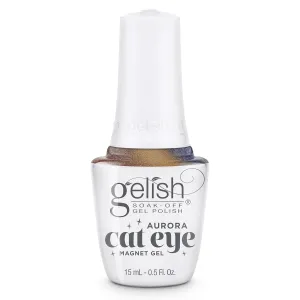 Gelish Aurora Cat Eye Effect Magnet Gel Polish – Reflective Flash Glitter Galaxy, Multi-Dimensional Iridescent Shimmer, Soak-Off, Vegan & Cruelty-Free. (Space Dust, 15mL)