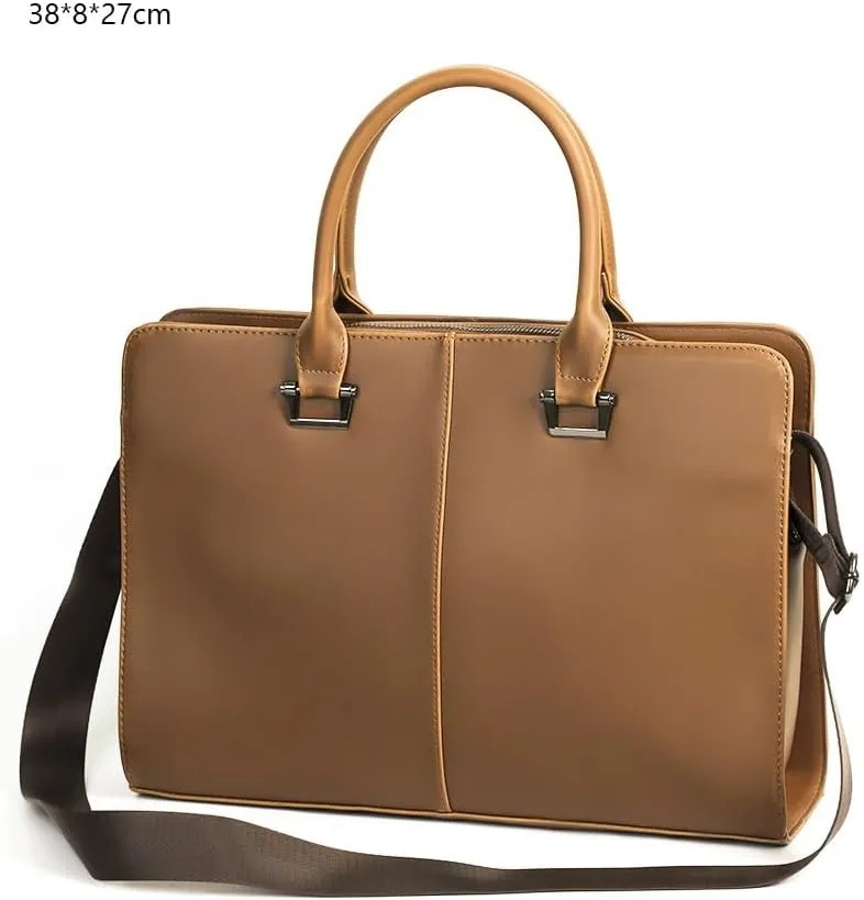 Genuine Leather Tote Bag for Men Official Website Briefcase Bag Men's Executive Folder Handbags