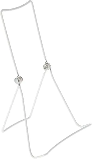 GIBSON HOLDERS DCW Adjustable White Wire Display Easel, 5.5" W x 3.5" D x 9.25" H, Pack of 12