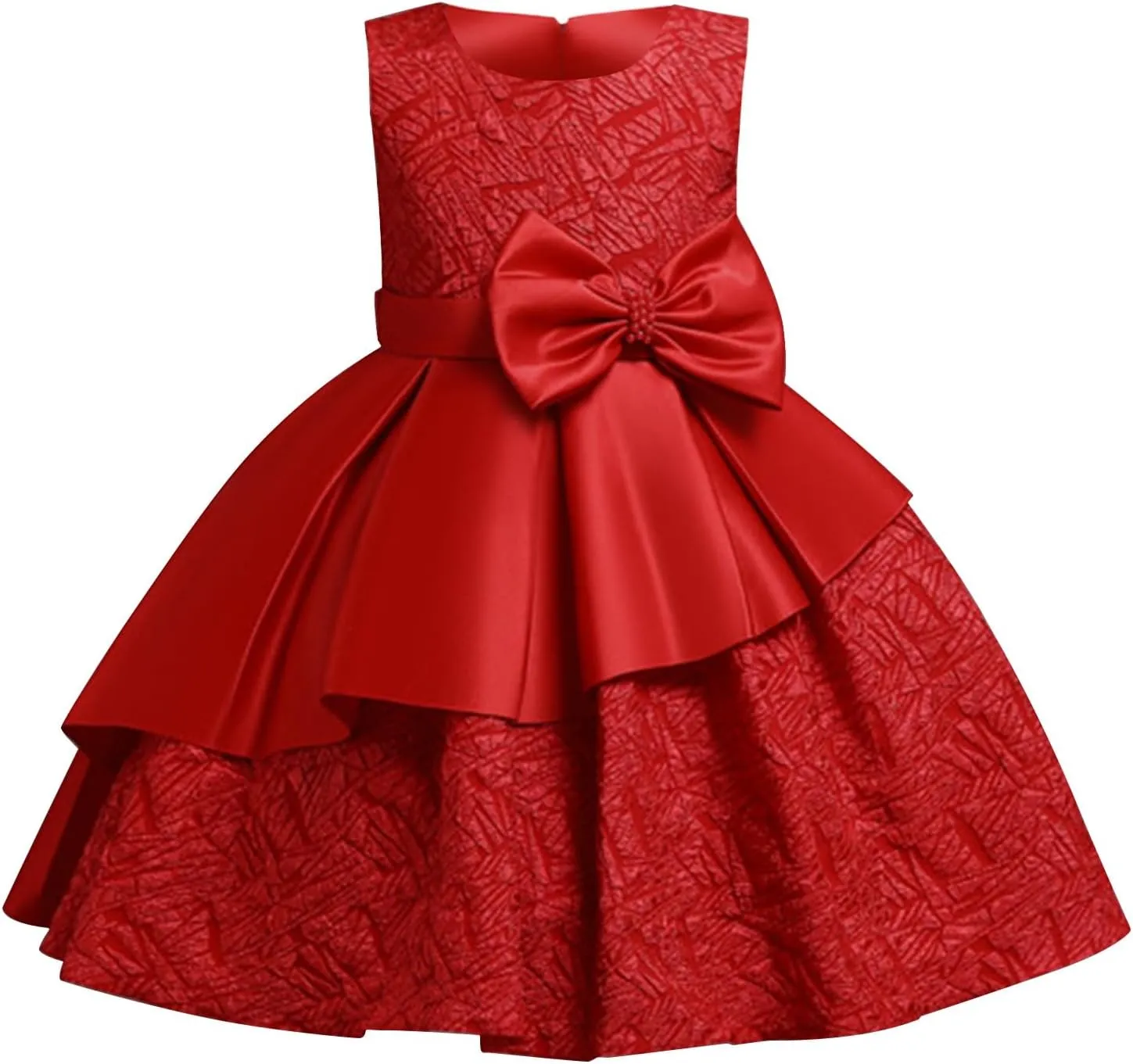 Girls Evening Gown Pageant Vintage Wedding Tutu Dress Elegant Ruffles Puffy Birthday Part𝐲 Dress