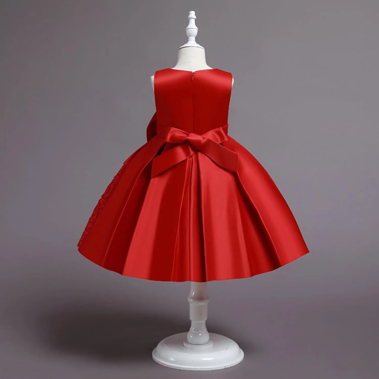 Girls Evening Gown Pageant Vintage Wedding Tutu Dress Elegant Ruffles Puffy Birthday Part𝐲 Dress