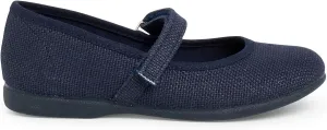 Girls Riptape Linen Mary Janes