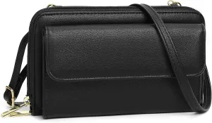 GOIACII Small Crossbody Cell Phone Bag for Women, Mini Shoulder Handbag Purse Wallet with Credit Card Slots