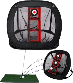 Golf Chipping net | Pop Up Golf Chipping Net | Indoor/Outdoor Golf Hitting net for Accuracy and Swing Practice