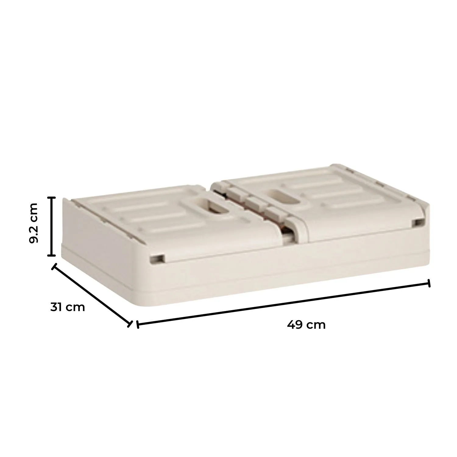 GOMINIMO 32L Foldable Storage Organizers(lvory Brown)