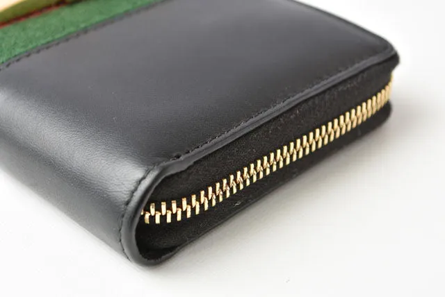 Gucci Leather Long Wallet Round Zipper Sylvie 476083