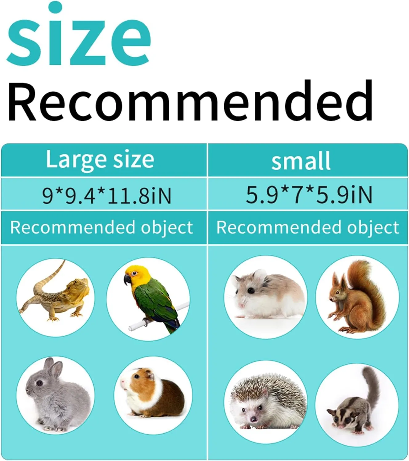 Guinea Pig Carrier Travel Small Animal Carrier Bag Lizard Bird Rabbit Carrier Cage Squirrel Breathable Bag Portable Travel Hamster Small Pet Hangbag (Large, Gray)