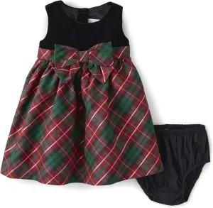 Gymboree Baby Girls' Sleeveless Dressy Special Occasion Dresses with Diaper Cover